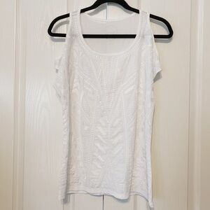 Internacional Concepts  White Off shoulders Blouse size S